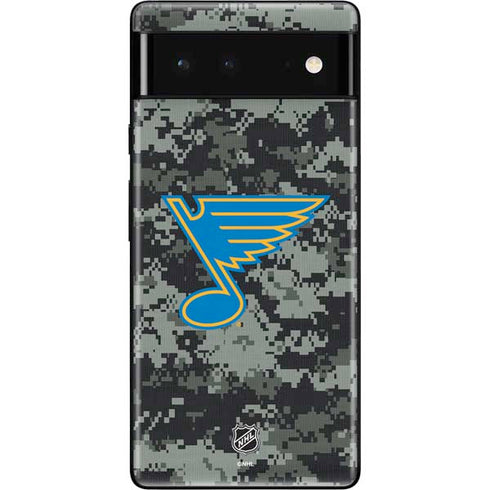 NHL St. Louis Blues Camo Google Pixel 6 Skin